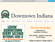 Tablet Screenshot of downtownindiana.org